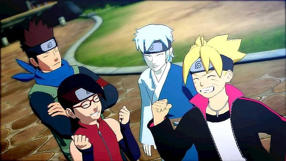 Naruto Storm 4 Road to Boruto Nintendo Switch game box featuring Naruto and Boruto side by side ready to fight