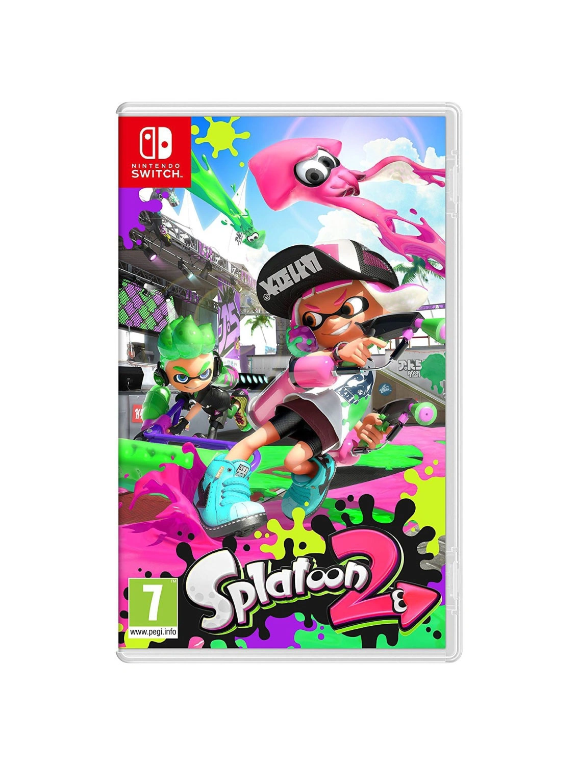 Splatoon 2 Nintendo Switch game case front cover