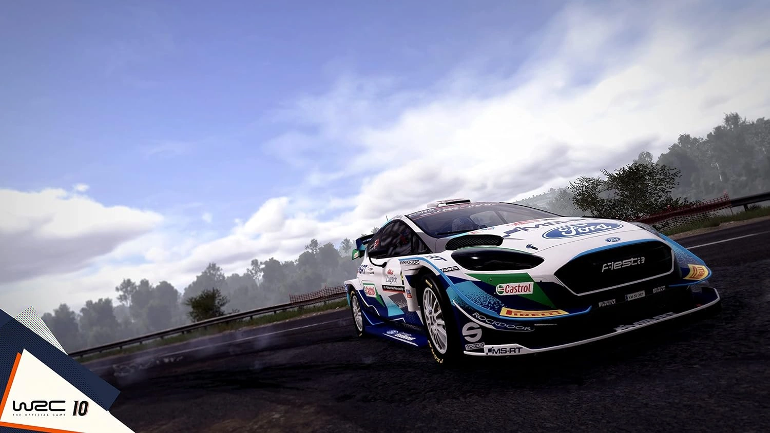 WRC 10 Nintendo Switch game box showing a rally car racing through a muddy forest stage