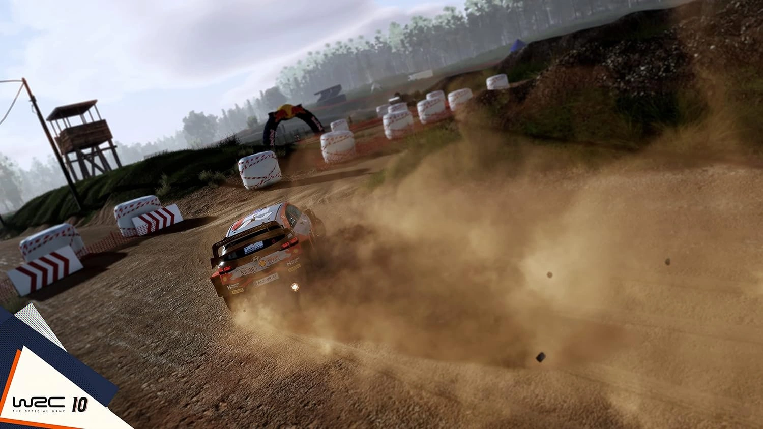 WRC 10 Nintendo Switch game box showing a rally car racing through a muddy forest stage