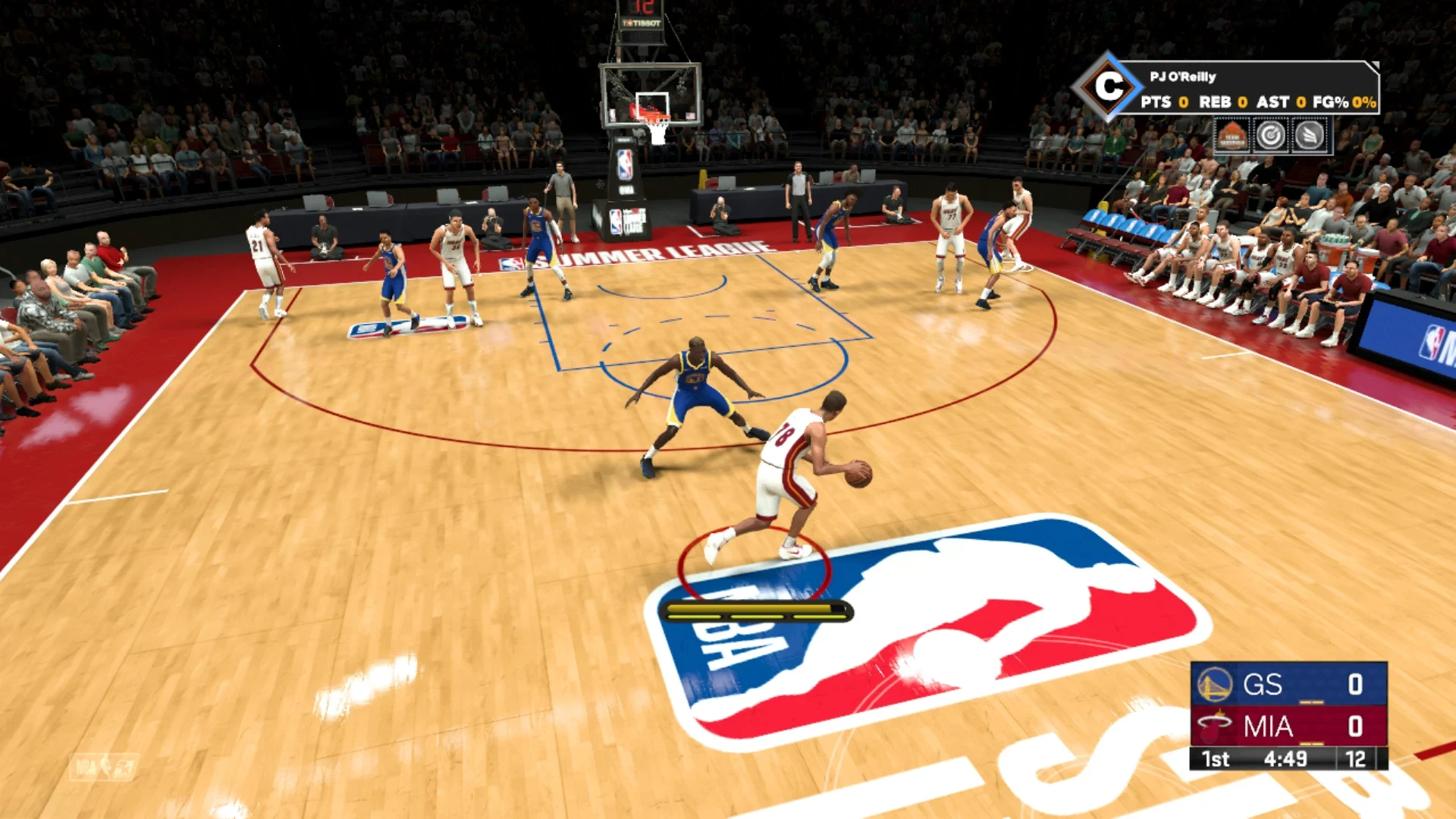 NBA 2K23 Nintendo Switch game box with Devin Booker on the cover in basketball action pose