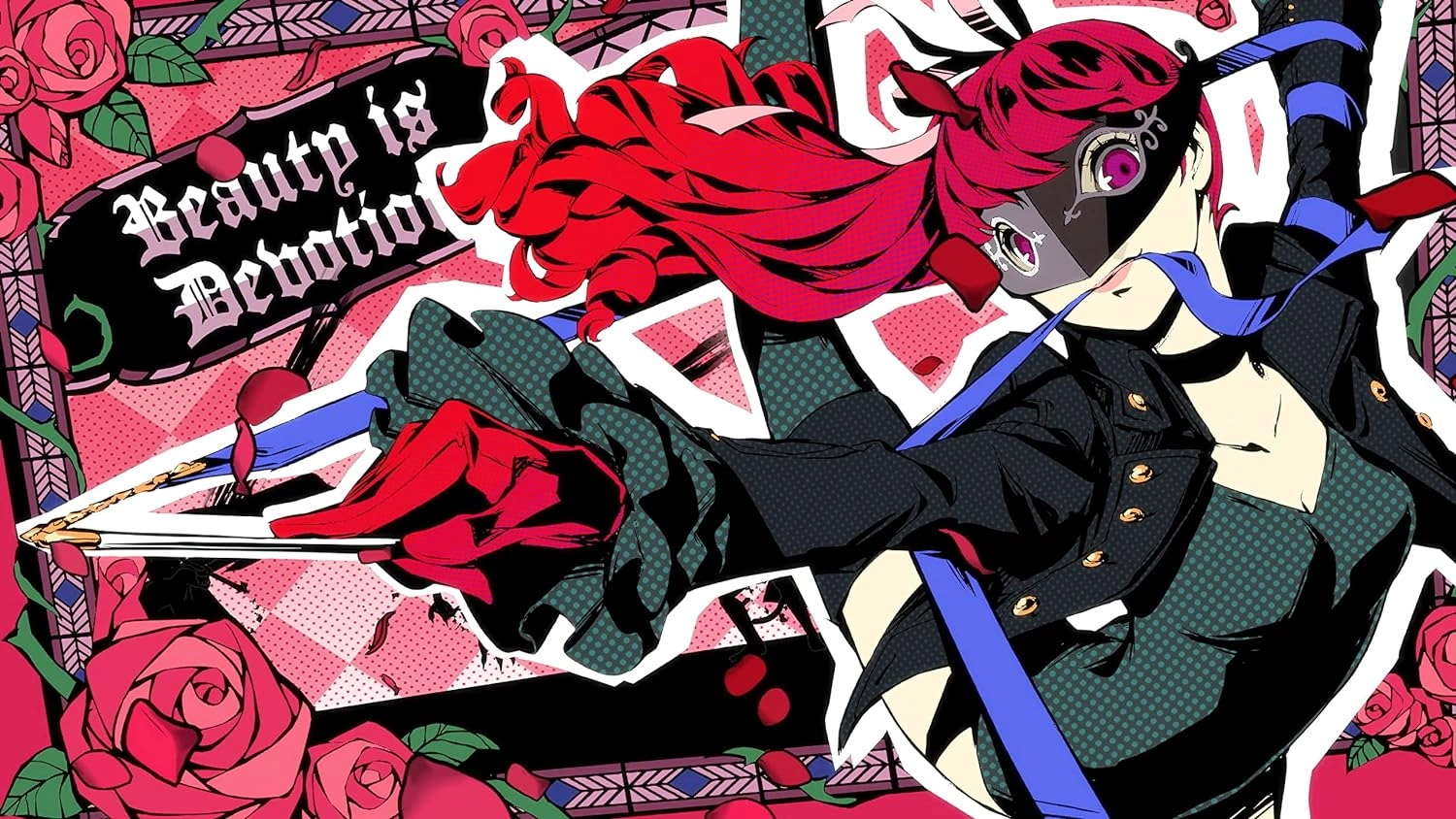 Persona 5 Royal Nintendo Switch game case featuring Joker in his phantom thief costume