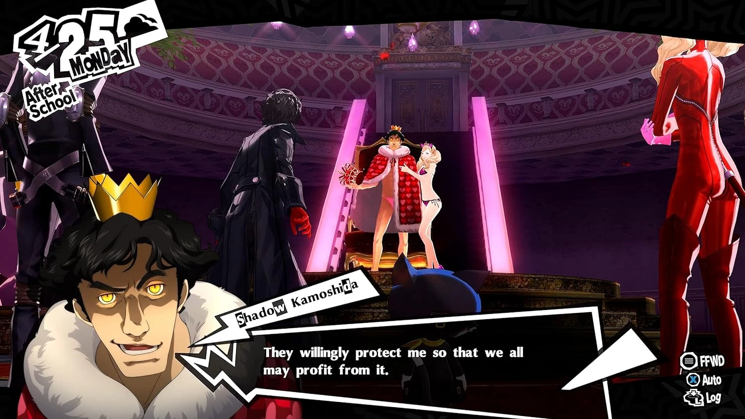 Persona 5 Royal Nintendo Switch game case featuring Joker in his phantom thief costume