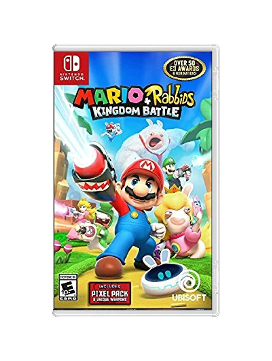  Mario Plus Rabbids Kingdom Battle Nintendo Switch game case front cover