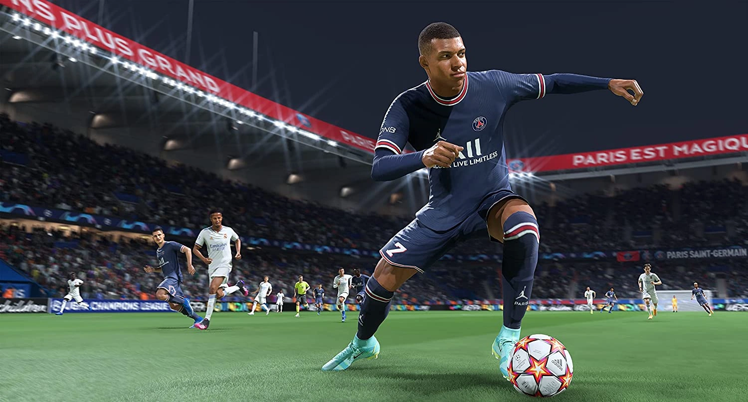 FIFA 22 PS5 game box front cover