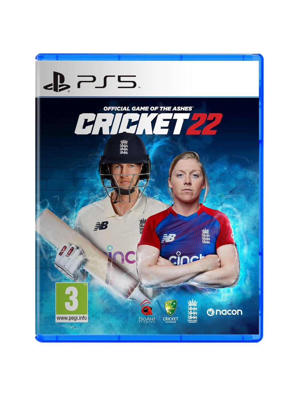 Cricket 22 The Official Game of The Ashes PlayStation 5 game case Pakistan
