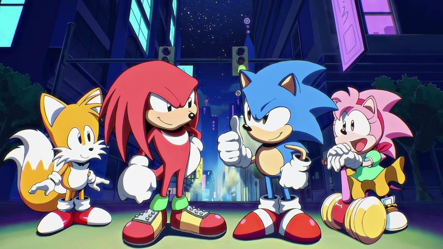 Sonic Origins Plus PS5 game cover featuring Sonic, Tails, Knuckles and Amy – classic Sonic collection game for PS5 at a great PS5 games price in Pakistan