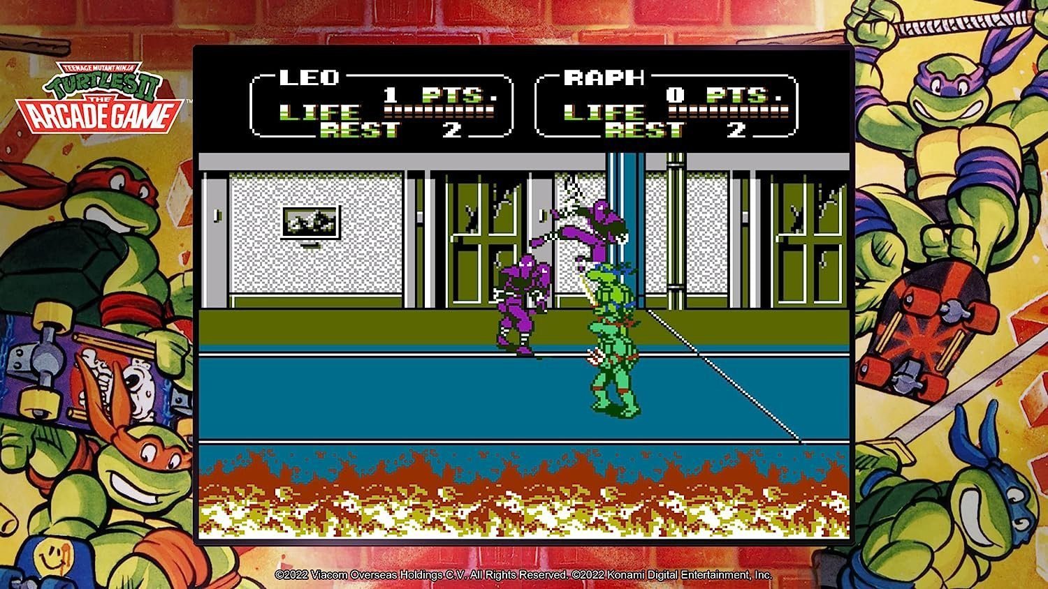 TMNT Cowabunga Collection PS5 game cover showing all four Ninja Turtles – 13 classic TMNT games collection available at PS5 games price in Pakistan