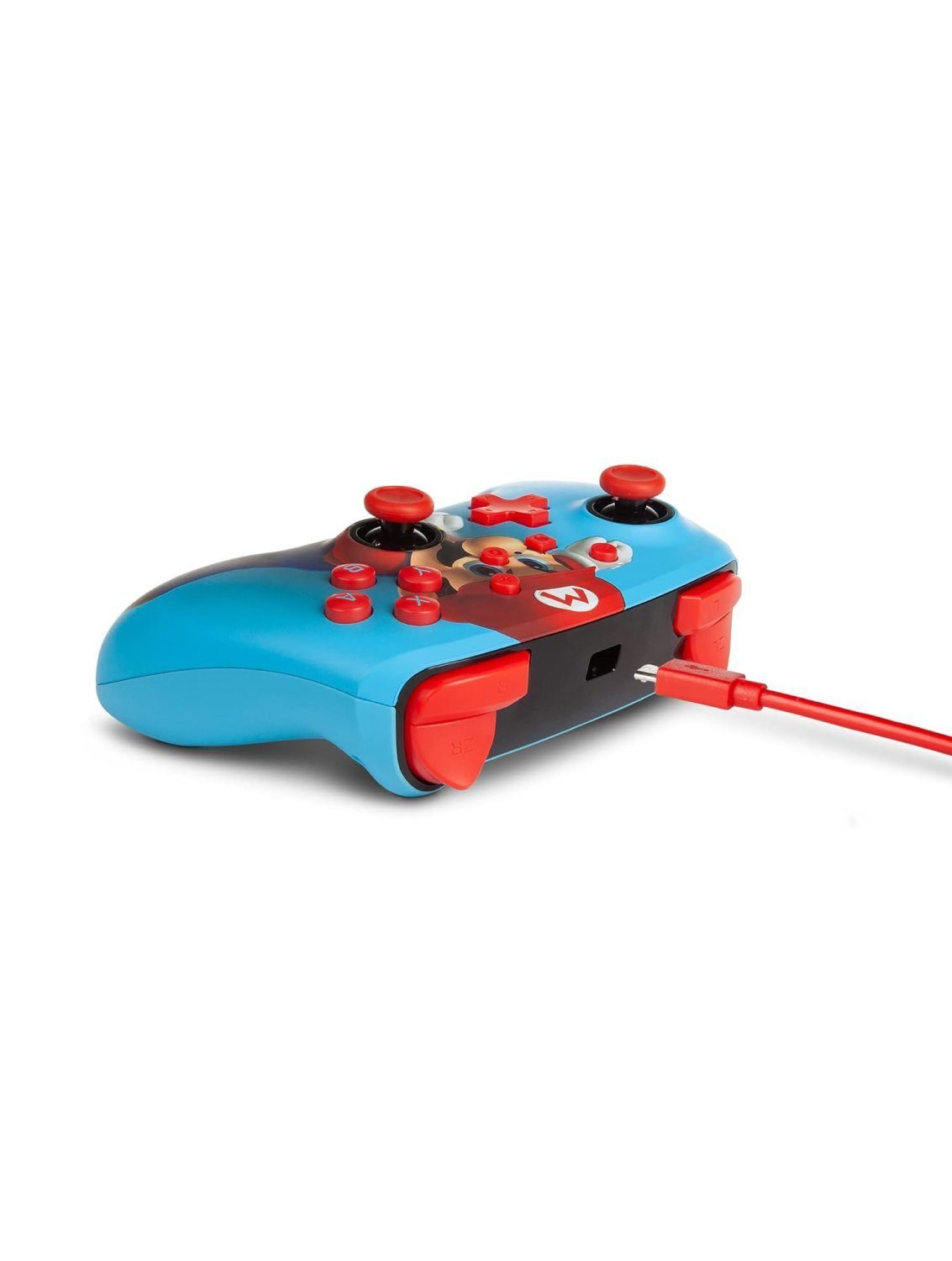 Nintendo Switch controller Mario Punch back view advanced buttons