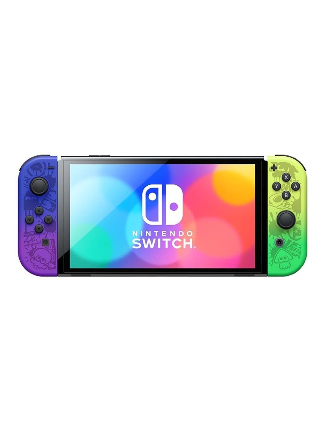 Nintendo Switch OLED Splatoon 3 Edition console front view