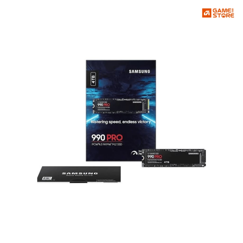 Samsung 990 PRO 4TB PCIe Gen4 NVMe SSD, high speed gaming storage drive
