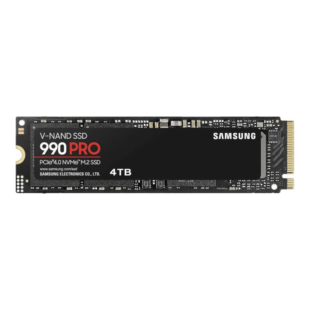 Samsung 990 PRO 4TB PCIe Gen4 NVMe SSD, high speed gaming storage drive