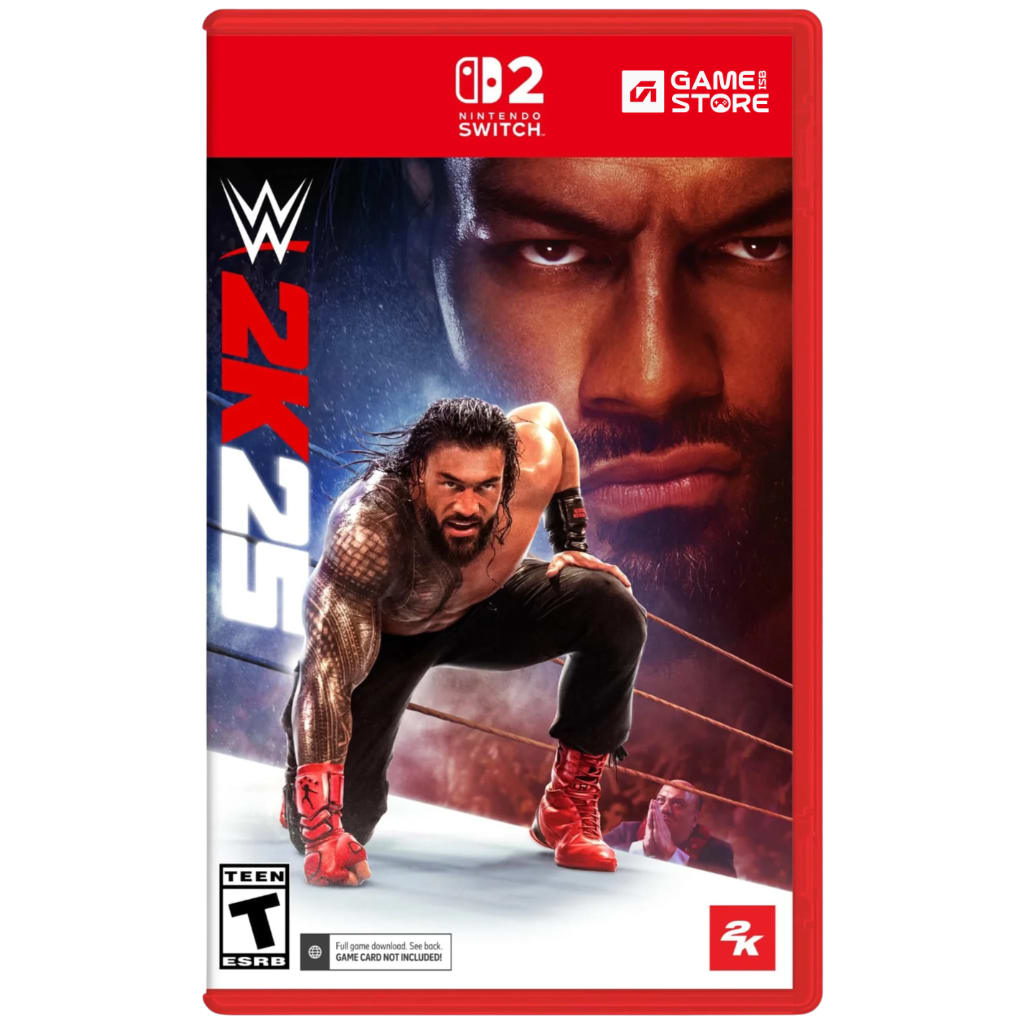 WWE 2K25 Switch 2 game case front cover art