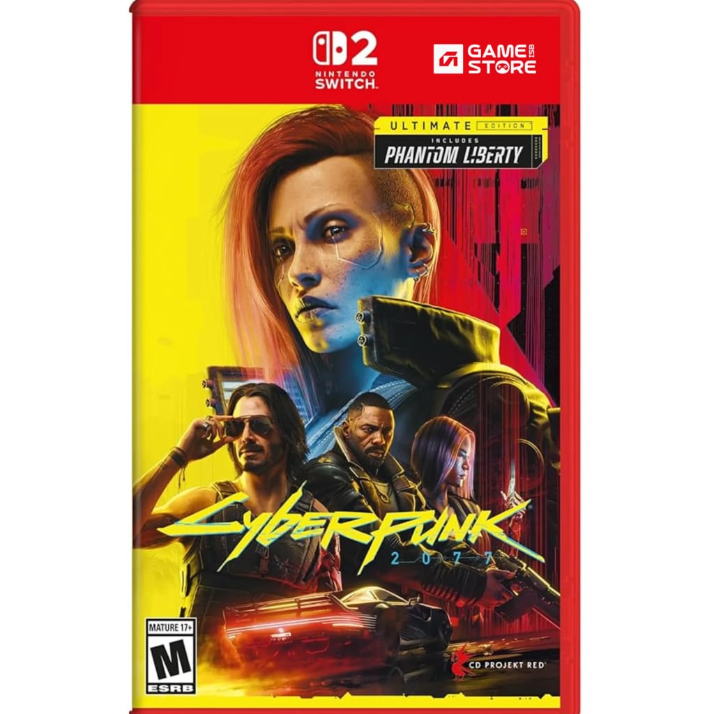 Cyberpunk 2077 Ultimate Edition Switch 2 game case cover art