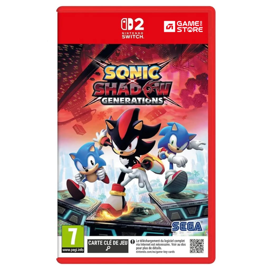  Sonic X Shadow Generations Nintendo Switch 2 game case cover art