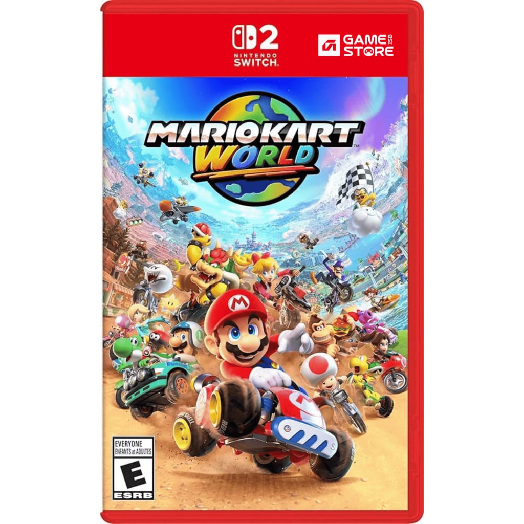 Mario Kart World Nintendo Switch 2 game case cover art