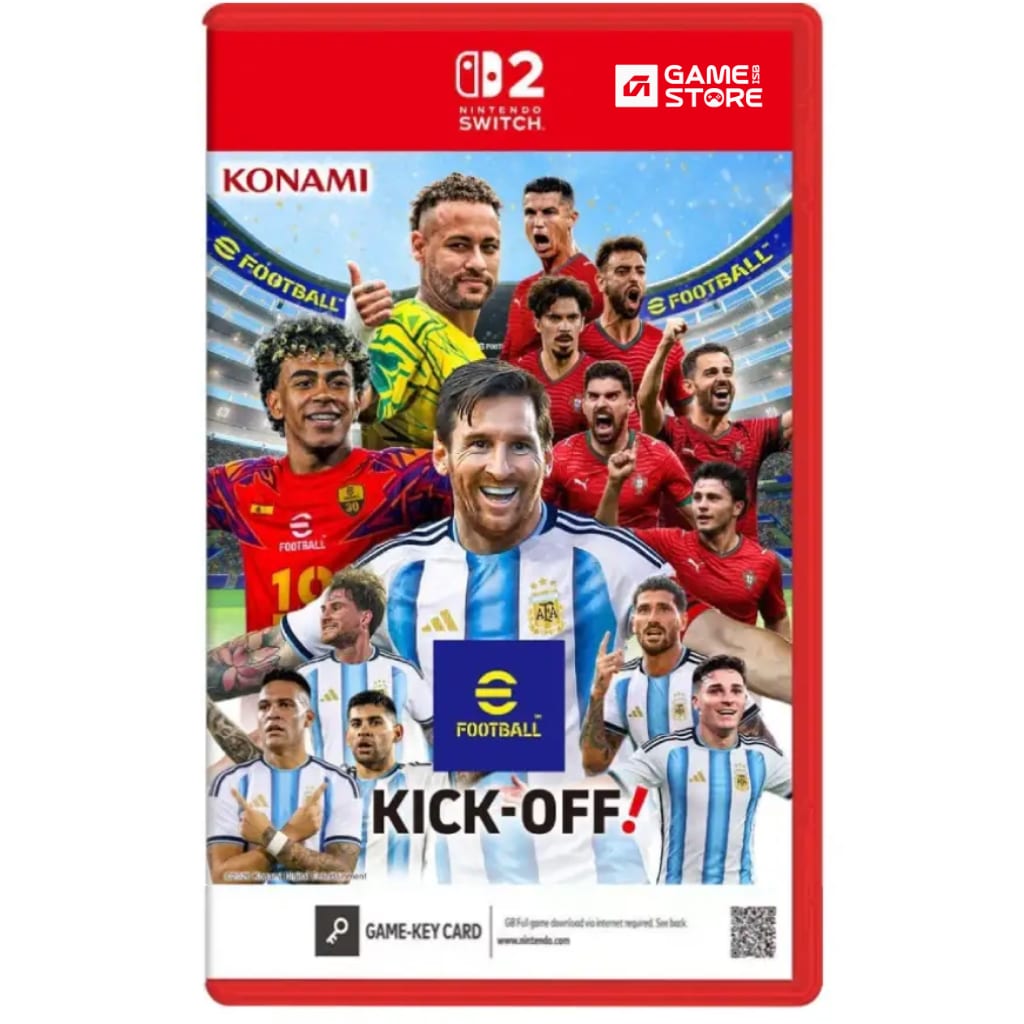 eFootball Kick-Off Switch 2 cover art featuring football players, Nintendo Switch 2 football games in Pakistan