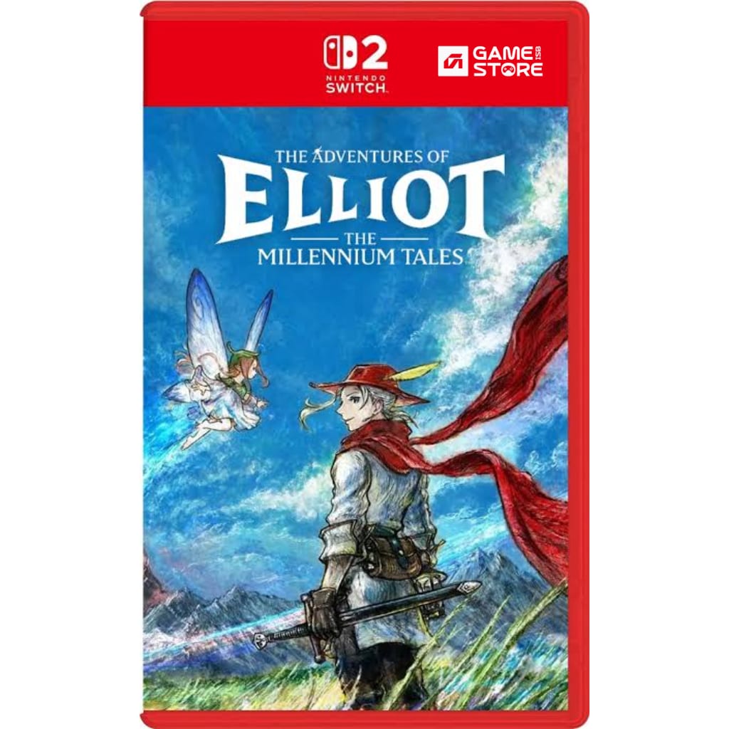The Adventures of Elliot Millennium Tales Switch 2 cover art with Elliot and Faie, Nintendo Switch 2 adventure games in Pakistan