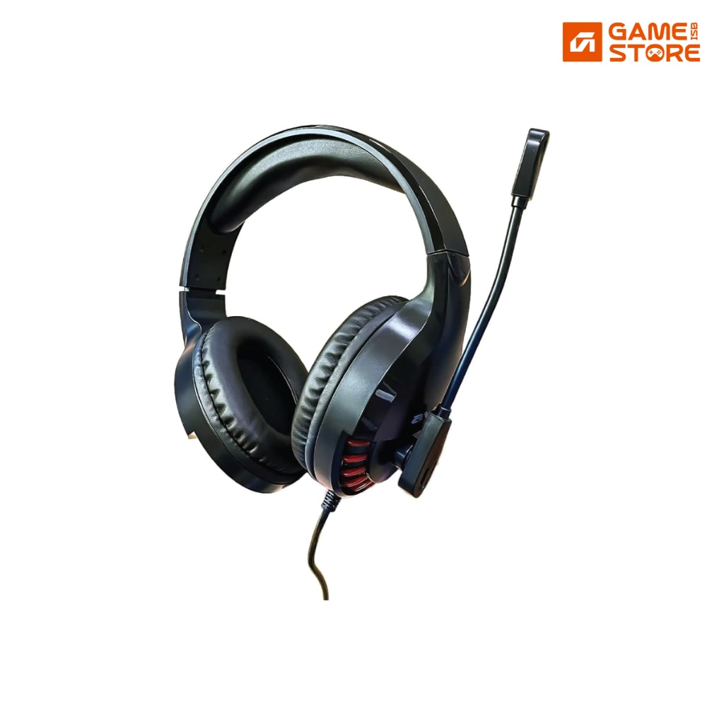 Awei ES-770i wired gaming headset with red LED light and rotatable microphone, gaming headset price in Pakistan