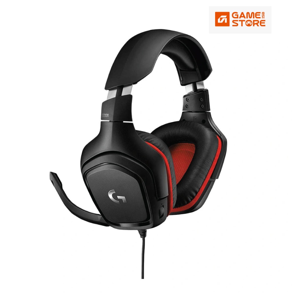 Logitech-G331-Wired-Gaming-Headphone-Black-Red-PC-Setup