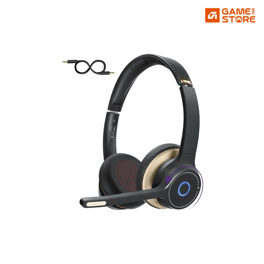 Soucrisp Wireless Headset with microphone for PC, a noise cancelling headset and bluetooth headset for gaming headset price in Pakistan shoppers