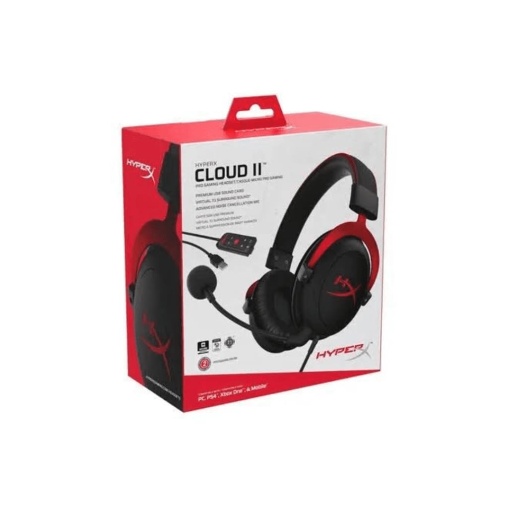 HyperX Cloud II wired gaming headset open box, 7.1 gaming headset price in Pakistan