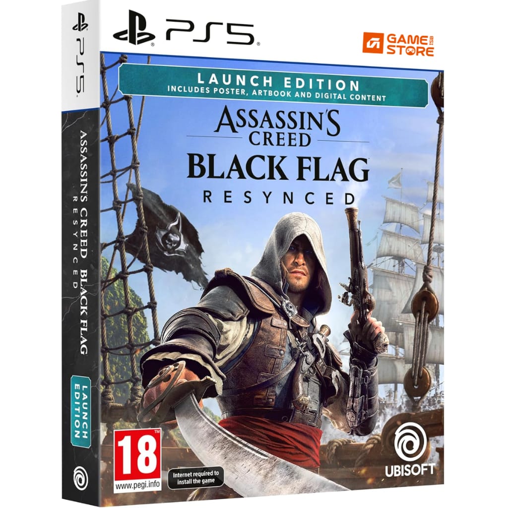 Assassin's Creed Black Flag Resynced Launch Edition PS5 cover art - Buy PS5 Games in Pakistan