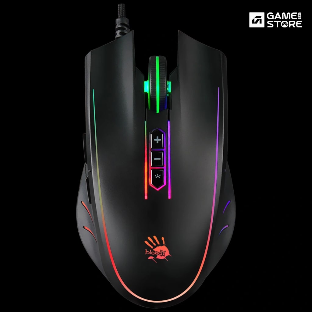 Bloody Q81 Neon X'Glide gaming mouse with neon backlight, best affordable wired gaming mouse in Pakistan