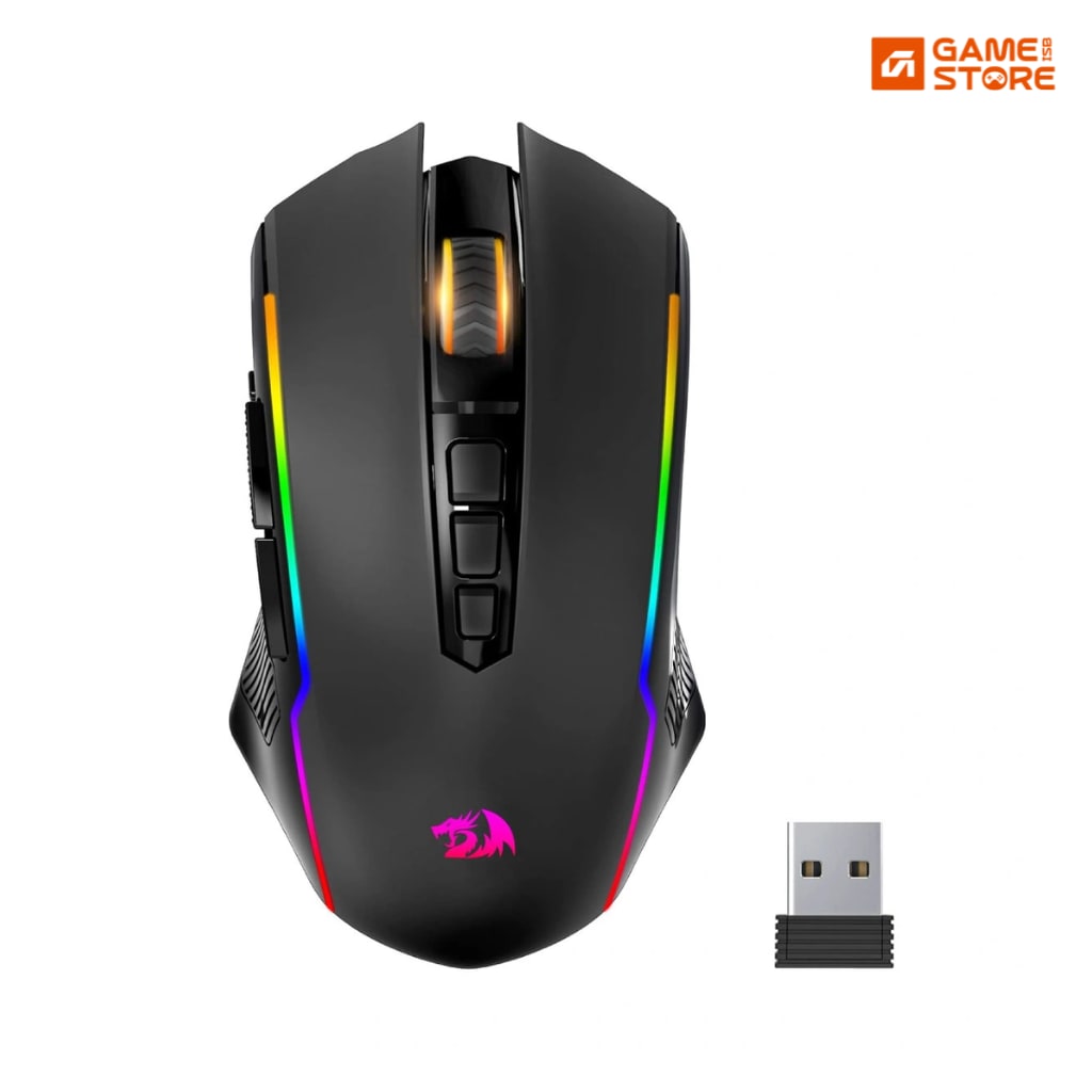 Redragon M607-KS wireless gaming mouse with RGB lighting, best wireless gaming mouse price in Pakistan