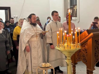 В храме с. Сергушкино Северного района совершена первая Литургия