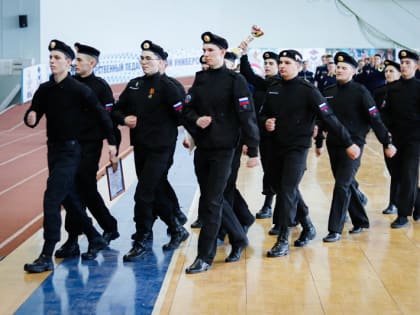 Накануне Дня Защитника Отечества в ОГПУ прошел смотр строя и песни