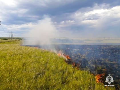 Дожди снизили класс пожарной опасности в Оренбургской области