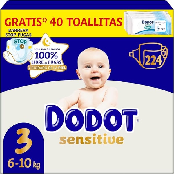 Pañales Dodot Sensitive Talla 3