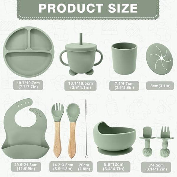 Set de vajilla infantil con ventosa