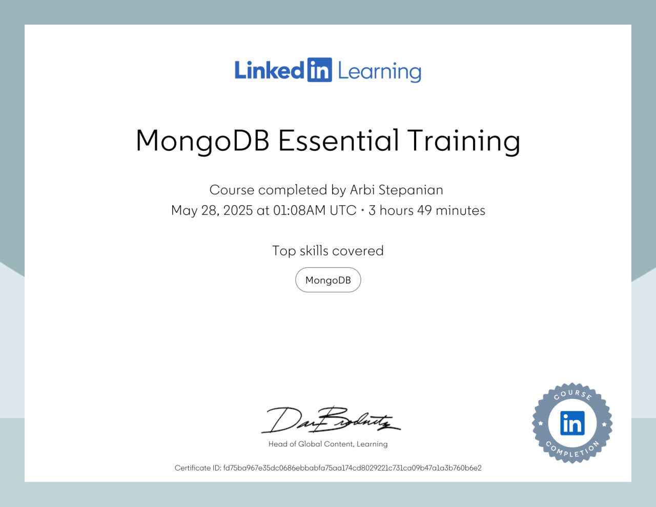 MongoDB Essential Training