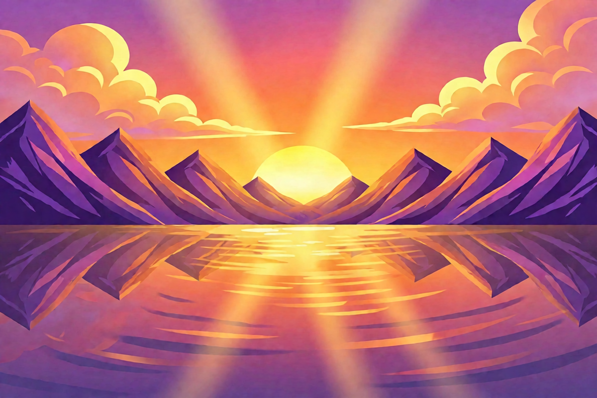 Landscape → sunset style