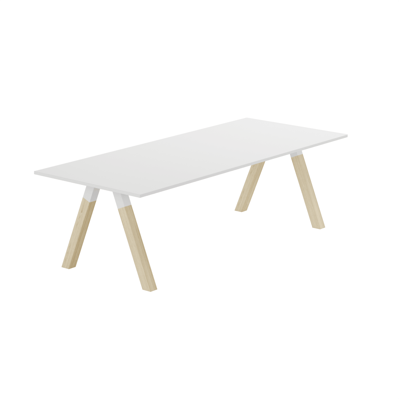 Frankie - Neuvottelupöytä puisilla A-jaloilla tuotekuva