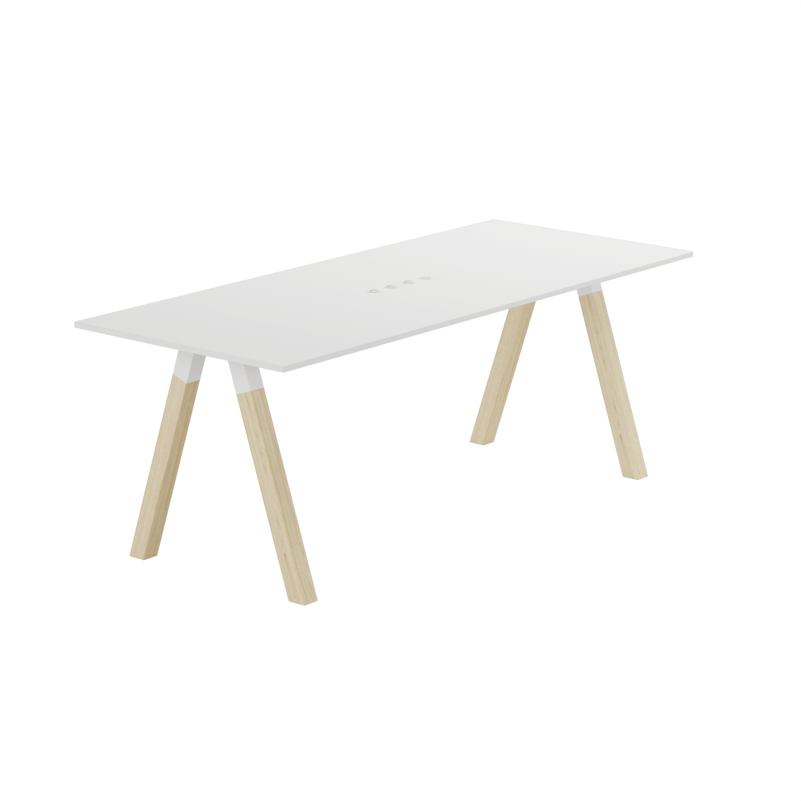 Frankie - Neuvottelupöytä puisilla A-jaloilla tuotekuva