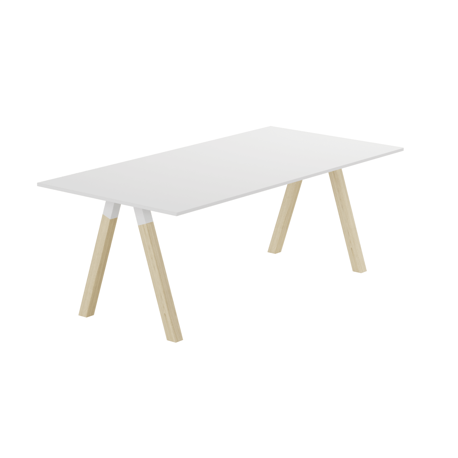 Frankie - Neuvottelupöytä puisilla A-jaloilla tuotekuva