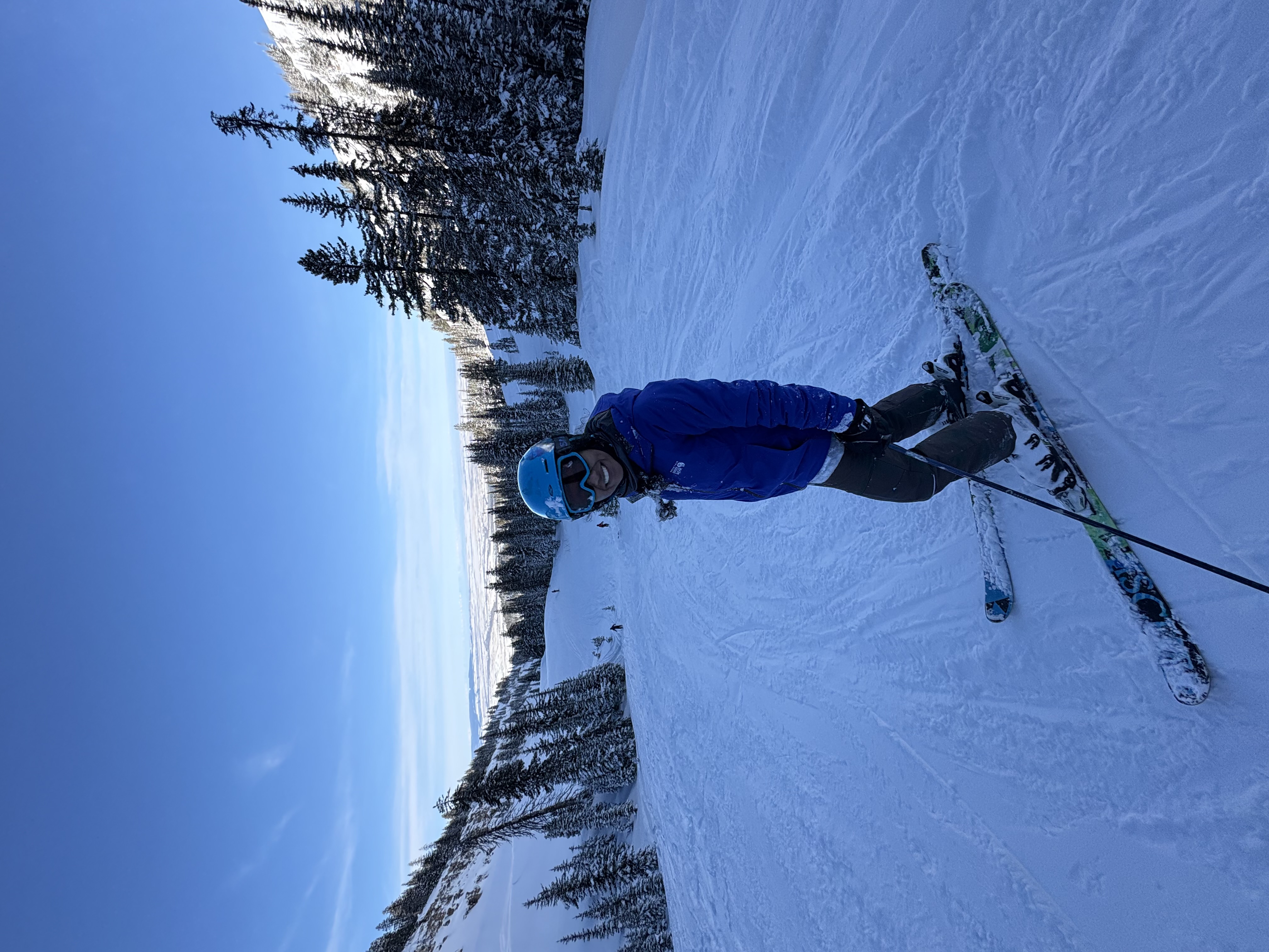 yeah I went skiing in the Tetons