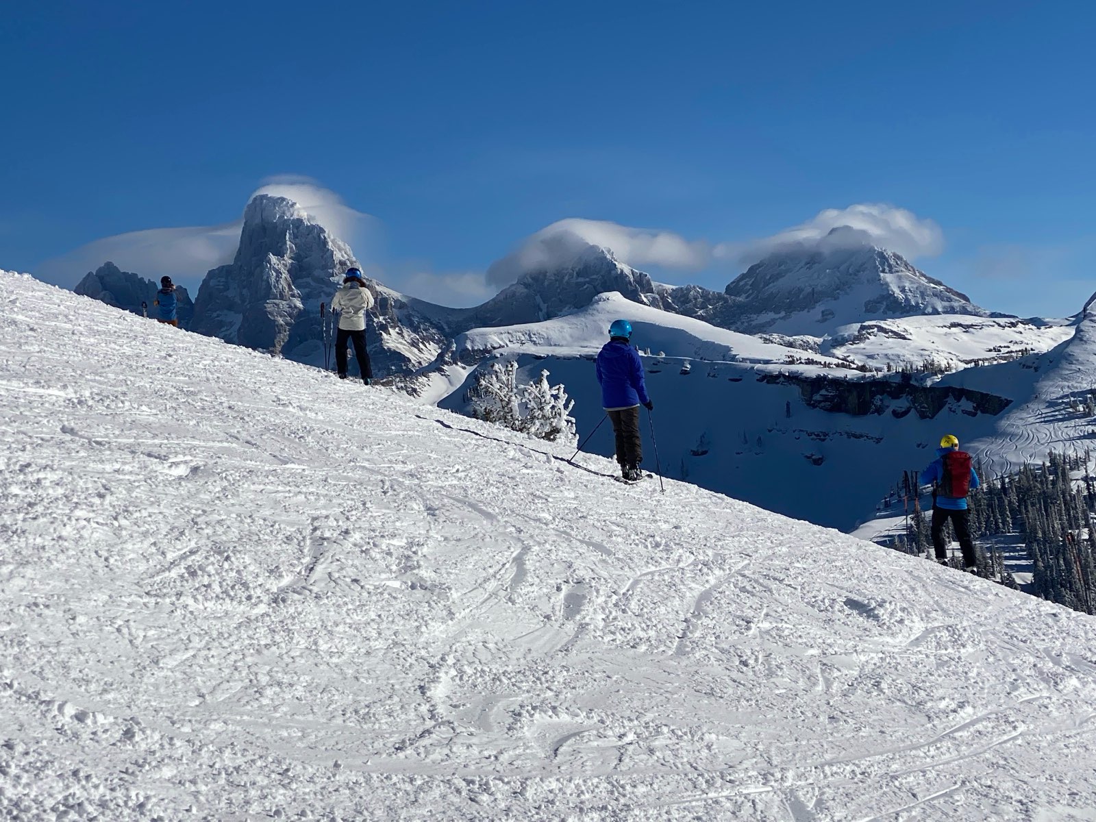 yeah I went skiing in the Tetons