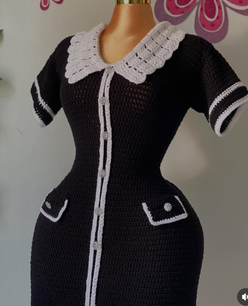Crocheted dress