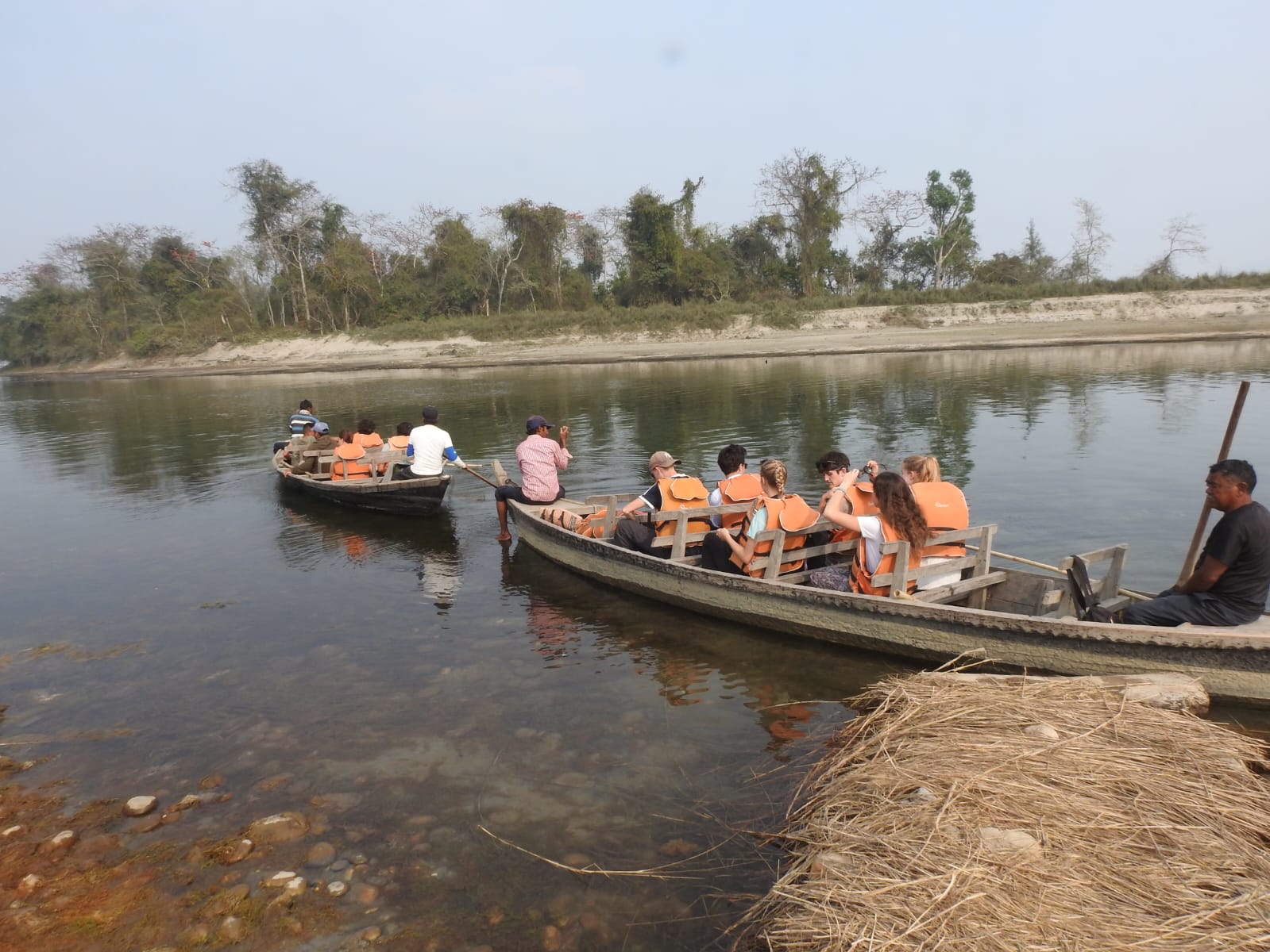 boating in narayani river in amaltari 