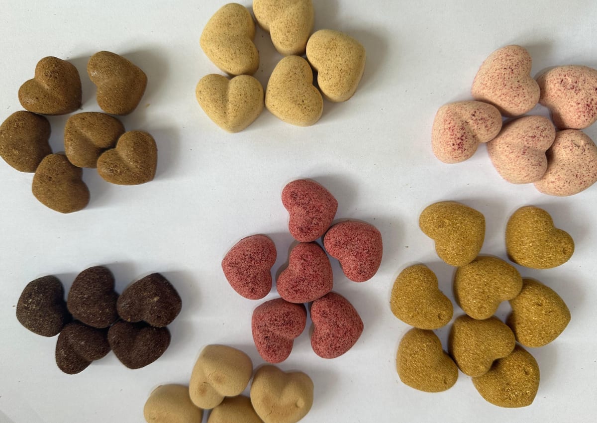 Close-up of baobab sweets showcasing texture and finish
