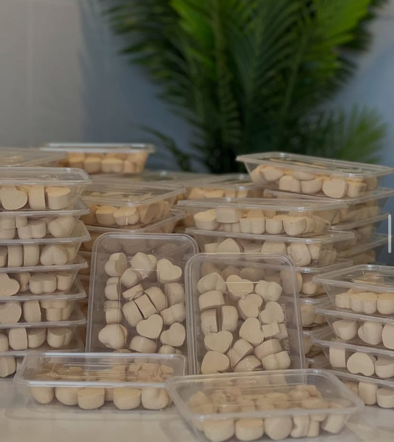 Packaged Baovita baobab sweets arranged for product display