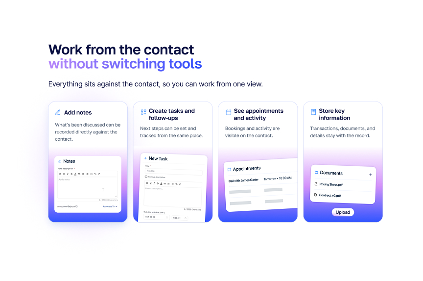 Workflow website page