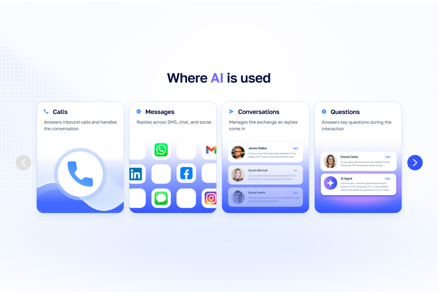 AI tools website page