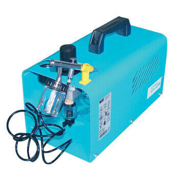 Airbrush Kompressor von Güde Blauer Güde Airbrush Kompressor.