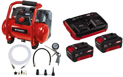 Auto Kompressor ohne 12V Anschluss aber mit Akku von Einhell Auto Kompressor 12V von Einhell.