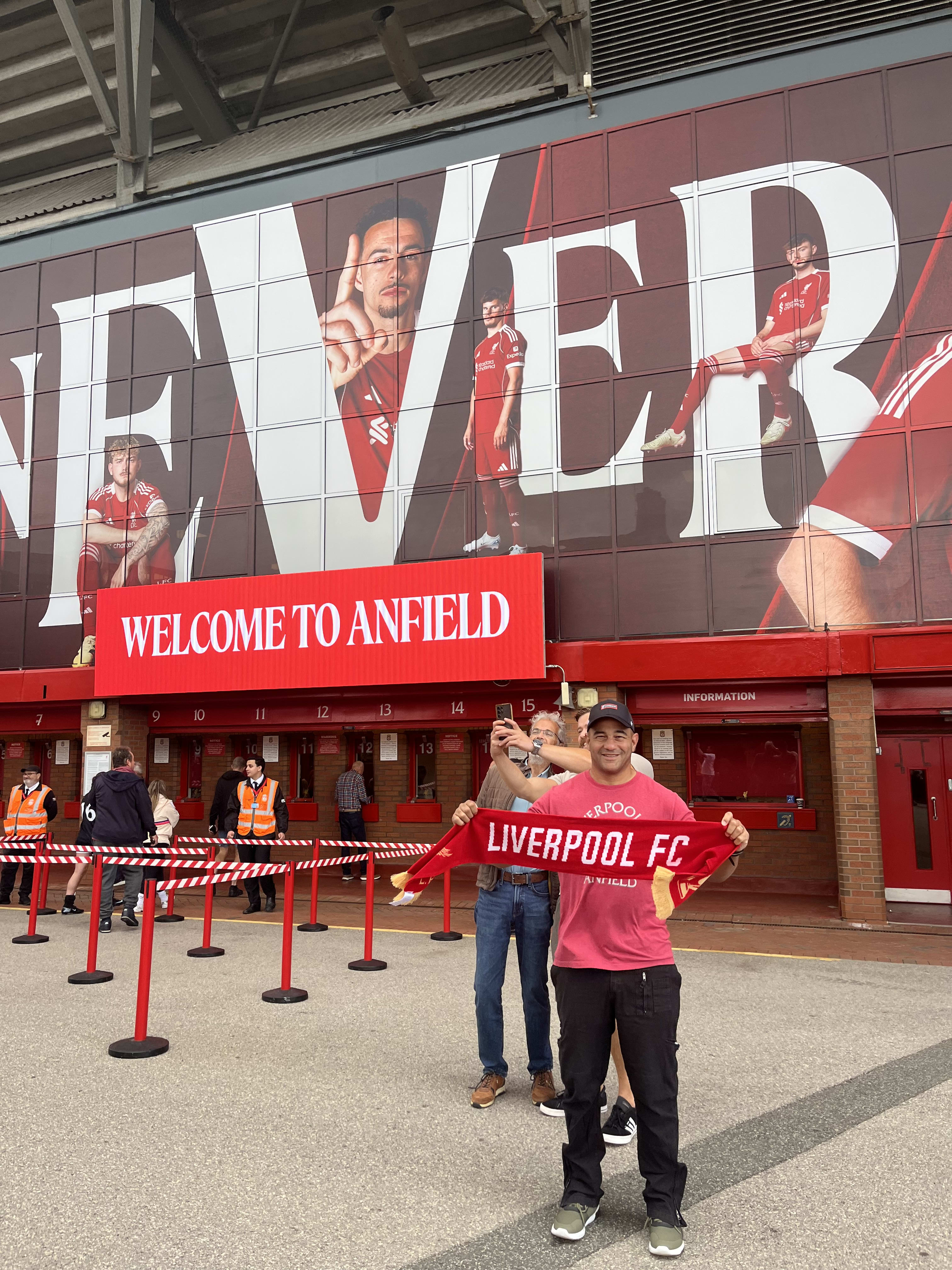 Anfield Stadium in Liverpool 🇬🇧
